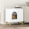 Vidaxl kattenhuis wit 51 x 30 x 52 cm bewerkt hout