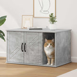 Vidaxl kattenhuis beton 85 x 55 x 50,5 cm bewerkt hout