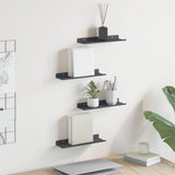 Vidaxl drijvende plank 4 st antraciet 30 x 9 x 2,5 cm staal