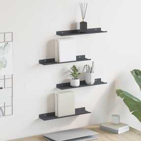 Vidaxl drijvende plank 4 st antraciet 40 x 8,5 x 2,5 cm staal