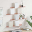 Vidaxl drijvende plank 4 st roze 60 x 8,5 x 2,5 cm staal