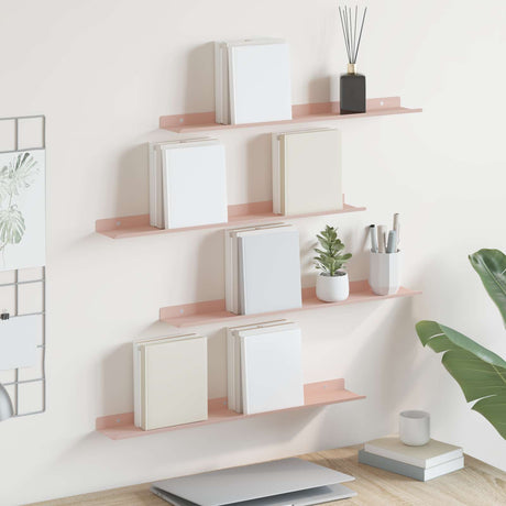 Vidaxl drijvende plank 4 st roze 60 x 8,5 x 2,5 cm staal