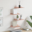 Vidaxl drijvende plank 4 st roze 30 x 18 x 2,5 cm staal