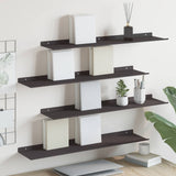 Vidaxl drijvende plank 4 st zwart 80 x 18 x 2,5 cm staal