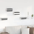 Vidaxl onzichtbare zwevende plank 4 st wit 6 x 11 x 6,5 cm