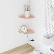 Vidaxl hoek vloeiende plank 2 st roze 15 x 15 x 2 cm