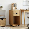 Vidaxl rolling kast 34 x 39 x 65,5 cm massief grenenhout honingbruin