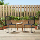 Vidaxl tuinstoelen 2 st zwart rattan