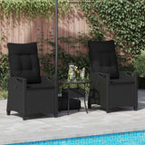 Vidaxl tuinstoel 2 st zwart staal en polyester