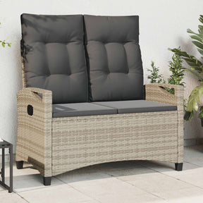 Vidaxl tuinbank met kussen 105 x 60 x 112 cm staal