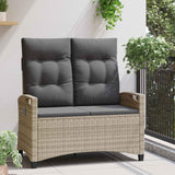 Vidaxl tuinbank met kussen 105 x 60 x 112 cm staal