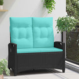 Vidaxl tuinbank met kussen 105 x 60 x 112 cm staal