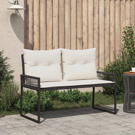 Vidaxl tuinbank 2 -seater 4 st 110 x 59 x 82 cm poly rattan