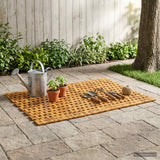 Vidaxl badmatten naturel 85 x 120 cm massief acaciahout