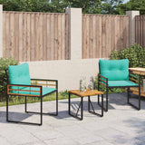 Vidaxl buitenmeubelset 3 st turquoise