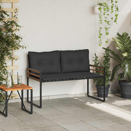 Vidaxl houten laag bank 114 x 55 x 77 cm middelgrijs rechthoekig