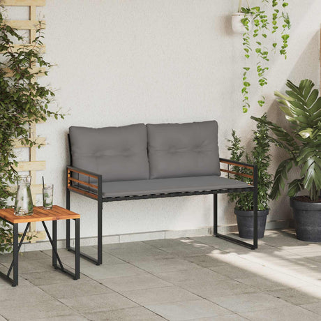 Vidaxl houten laag bank 114 x 55 x 77 cm lichtgrijs rechthoekig