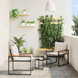 Vidaxl meubelsets 3 st beige en crème wit rattan