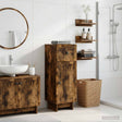 Vidaxl badkamer opbergkast ede gerookt eiken 30 x 31 x 80 cm