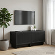 Vidaxl tv-meubel zwart bewerkt hout