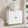 Vidaxl badkamer wastafelkast alkmaar wit 59,5 x 31,5 x 59 cm