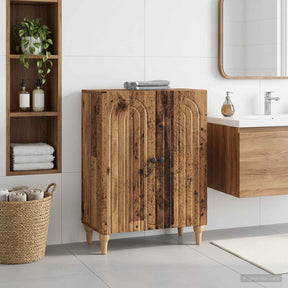 Vidaxl badkamer opbergkast alkmaar oud hout 59,5 x 31 x 80 cm