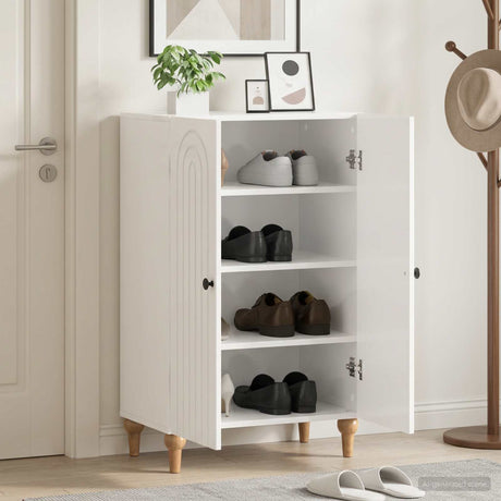 Vidaxl schoenenkast alkmaar 59,5 x 39,5 x 90 cm bewerkt hout