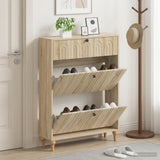 Vidaxl schoenenkast alkmaar 78 x 24 x 103 cm bewerkt hout sonoma eiken