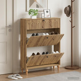 Vidaxl schoenenkast alkmaar 78 x 24 x 103 cm bewerkt hout