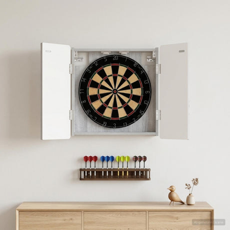 Vidaxl dartbord kabinet zwolle grijs sonoma 52,5 x 10,5 x 57,5 cm