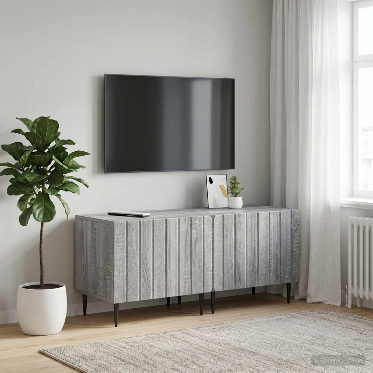 Vidaxl tv-meubel grijs sonoma bewerkt hout
