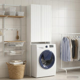 Vidaxl toiletkast zwolle wit 66 x 25,5 x 190 cm bewerkt hout