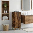 Vidaxl badkamer opbergkast arnhem gerookt eiken 30 x 31 x 80 cm