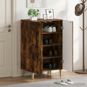 Vidaxl schoenenkast arnhem 59,5 x 39,5 x 90 cm bewerkt hout