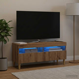 Vidaxl led tv-meubel arnhem 100 x 35 x 43 cm artisanaal eiken