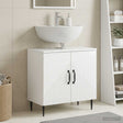 Vidaxl badkamer wastafelkast haarlem hoogglans wit 59,5 x 31,5 x 59 cm