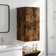 Vidaxl badkamer wandkast haarlem gerookt eiken 30 x 31 x 59 cm
