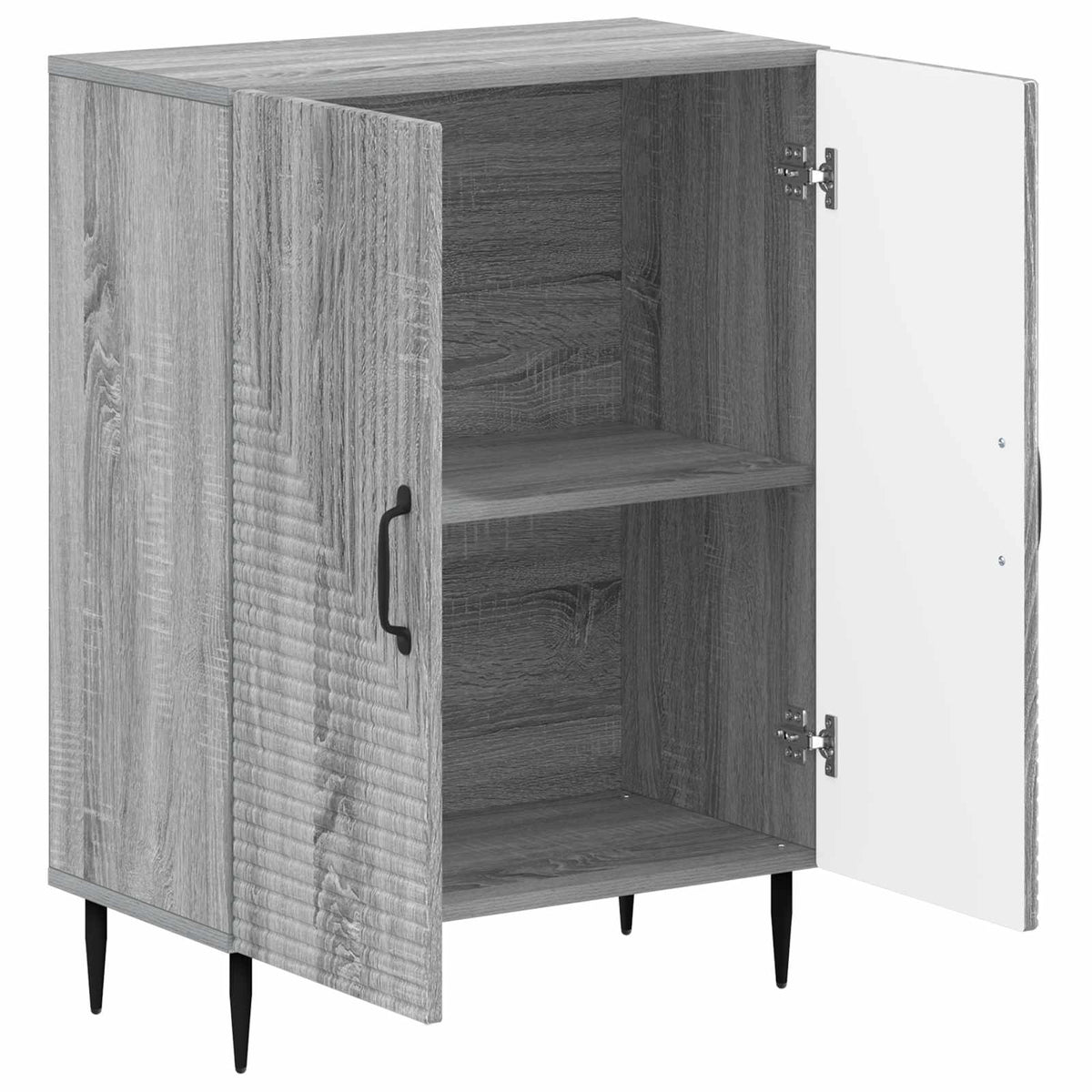 Vidaxl badkamer opbergkast haarlem grijs sonoma 59,5 x 31 x 80 cm