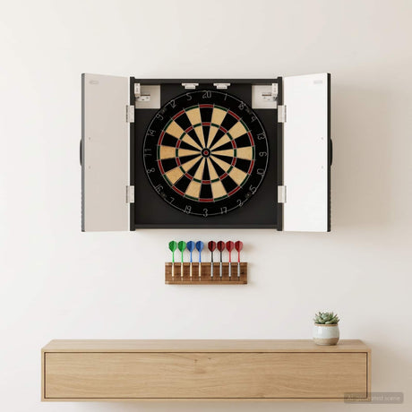 Vidaxl dartbord kabinet haarlem zwart 52,5 x 10,5 x 53,5 cm