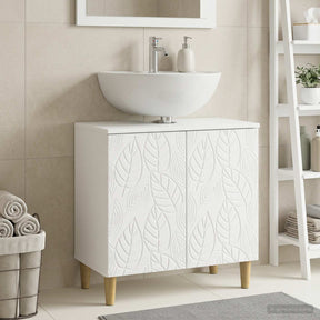 Vidaxl badkamer wastafelkast delft wit 59,5 x 31,5 x 59 cm
