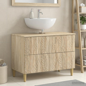 Vidaxl badkamer wastafelkast delft sonoma eiken 82 x 41 x 59 cm