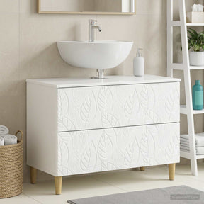 Vidaxl badkamer wastafelkast delft hoogglans wit 82 x 41 x 59 cm