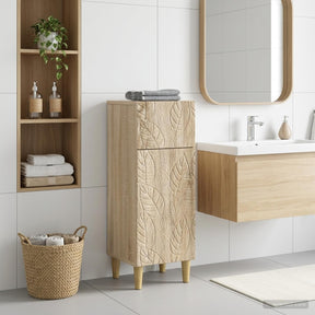 Vidaxl badkamer opbergkast delft sonoma eiken 30 x 31 x 80 cm