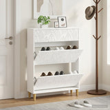 Vidaxl schoenenkast delft 78 x 24 x 103 cm bewerkt hout wit