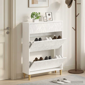 Vidaxl schoenenkast delft 78 x 24 x 103 cm bewerkt hout hoogglans wit