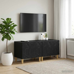 Vidaxl tv-meubel zwart bewerkt hout