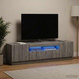 Vidaxl led tv-meubel grijs sonoma bewerkt hout