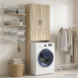 Vidaxl toiletkast hoorn sonoma eiken 66 x 25,5 x 190 cm bewerkt hout