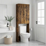Vidaxl toiletkast hoorn gerookt eiken 66 x 25,5 x 190 cm bewerkt hout