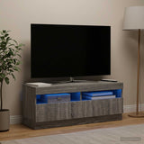 Vidaxl led tv-meubel grijs sonoma bewerkt hout